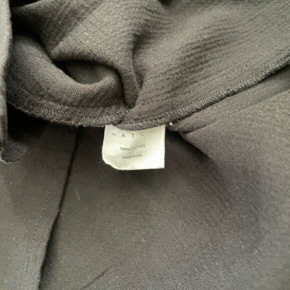 HATCH Maternity Dress Black Size 0 Short Sleeve Button Down Pregnant Nursing - Picture 9 of 12